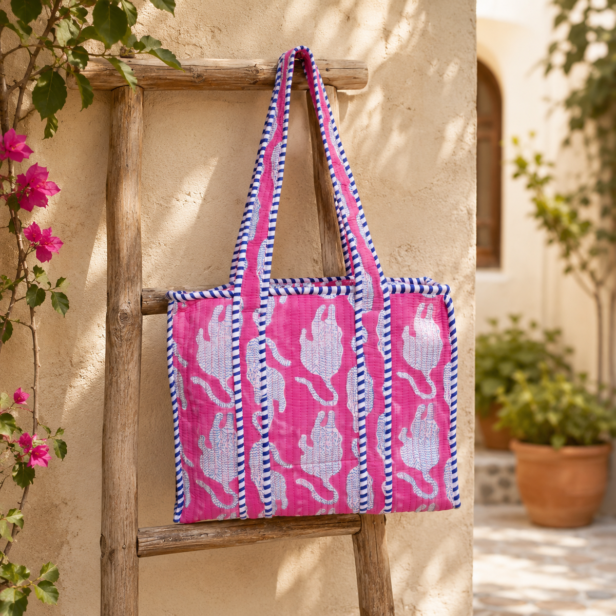 Pink Large Tote Bags