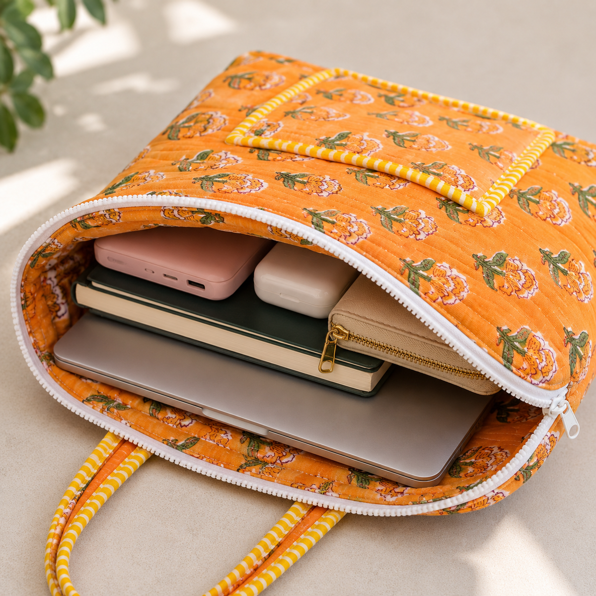 Laptop Bag - Marigold Blooms